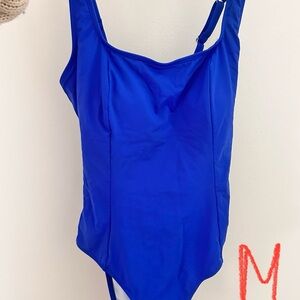 Vibrant Blue One-Piece Swimsuit